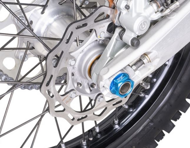 ZETA Aluminium-Achsmutter hinten für KTM SX/SXF 2013- / Husqvarna FC/TC 2016-, hellblau