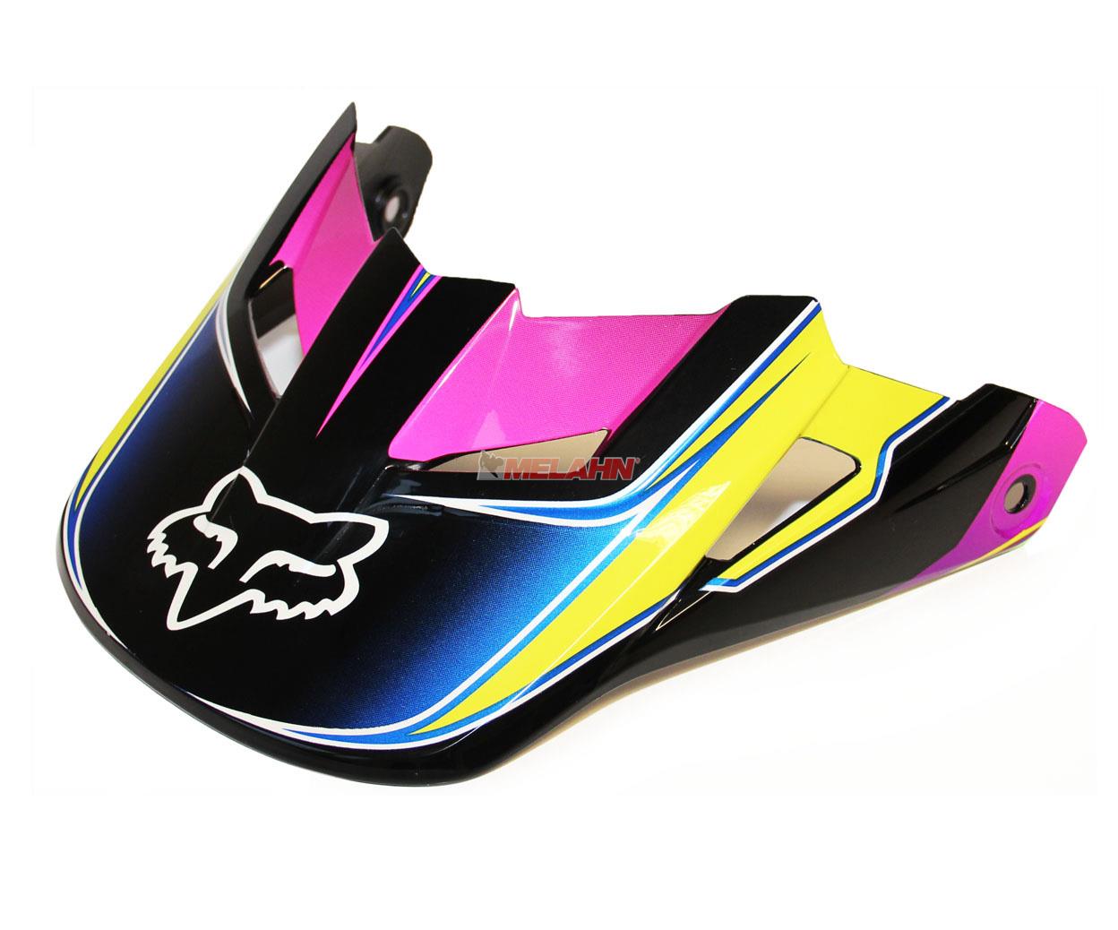 FOX Helmschirm: V1 (ab 2013-2018) Race Visor, blau