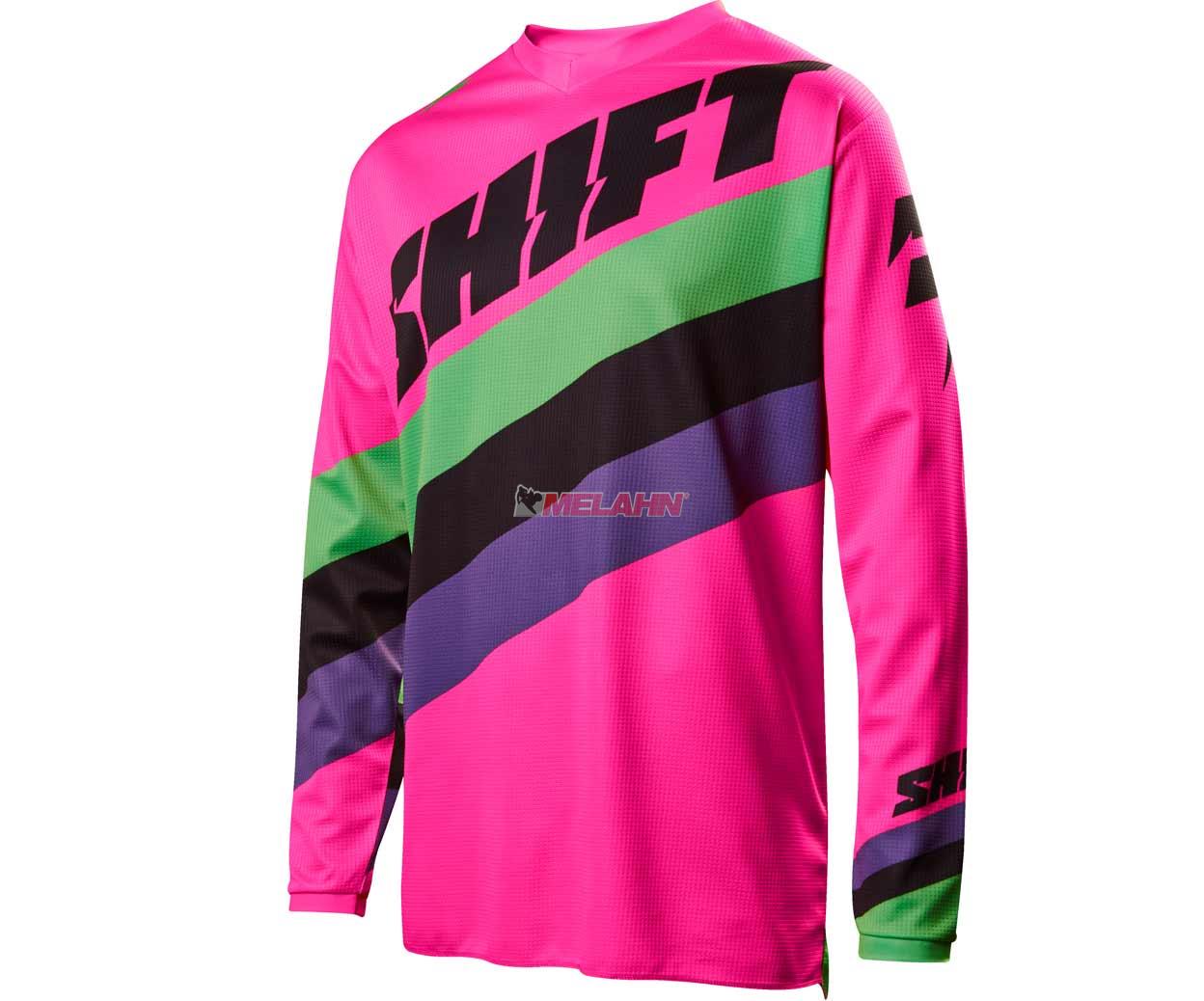 SHIFT Jersey: Whit3 Tarmac, schwarz/pink