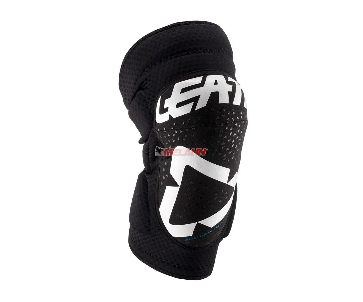 LEATT Knieprotektor (Paar): 3DF 5.0 Zip, schwarz/weiß