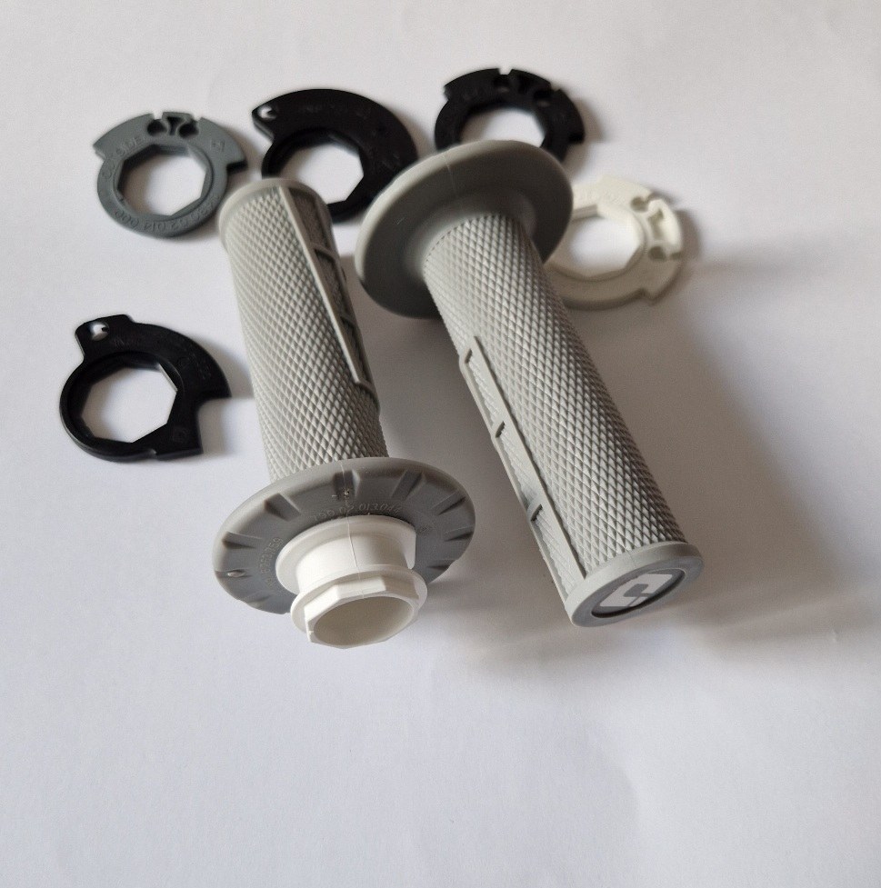 KTM/ODI Griff (Paar): Lock-On, 125-500 SX 2023- / EXC 2024-, grau