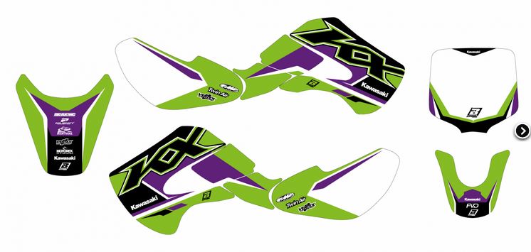 BLACKBIRD Dekor-Kit: Dream 5 für Kawasaki KX 65 2000-
