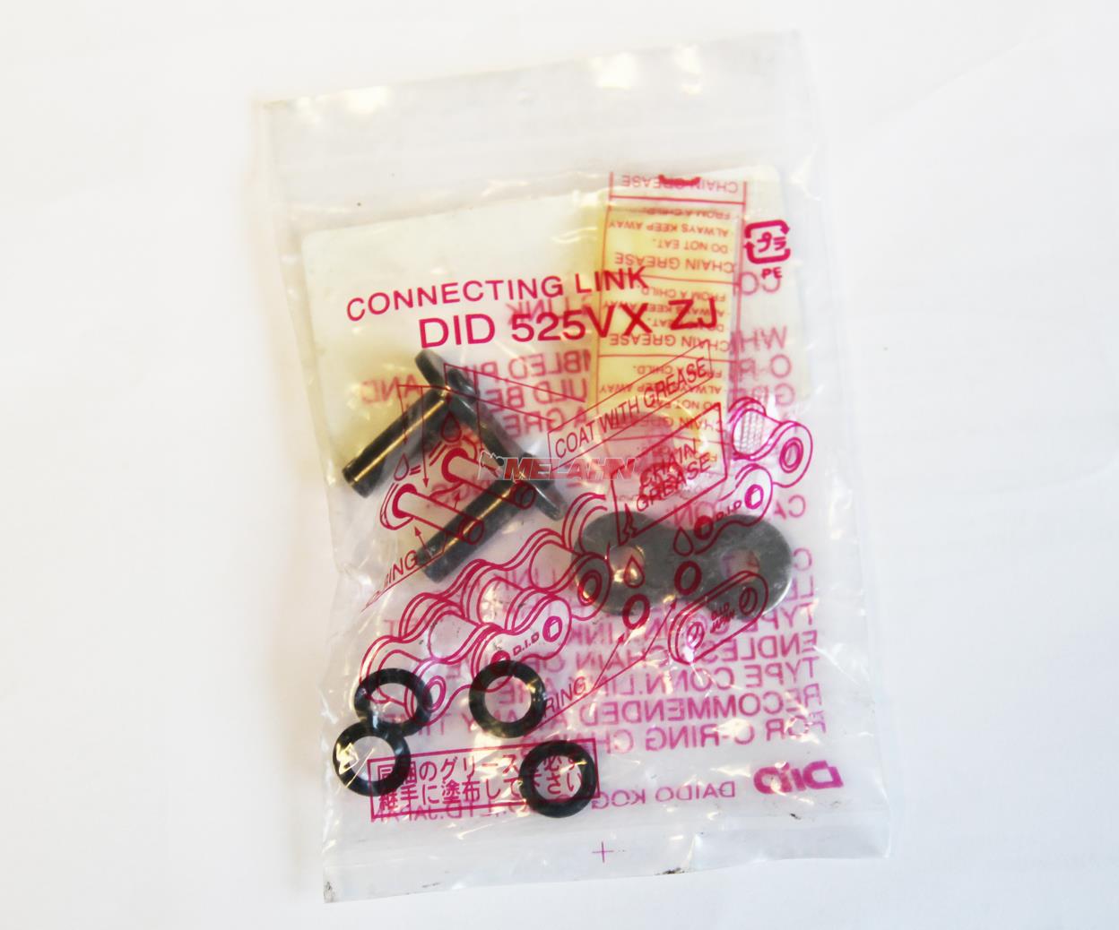 D.I.D. Niet-Kettenschloss X-Ring 525 VX, grau