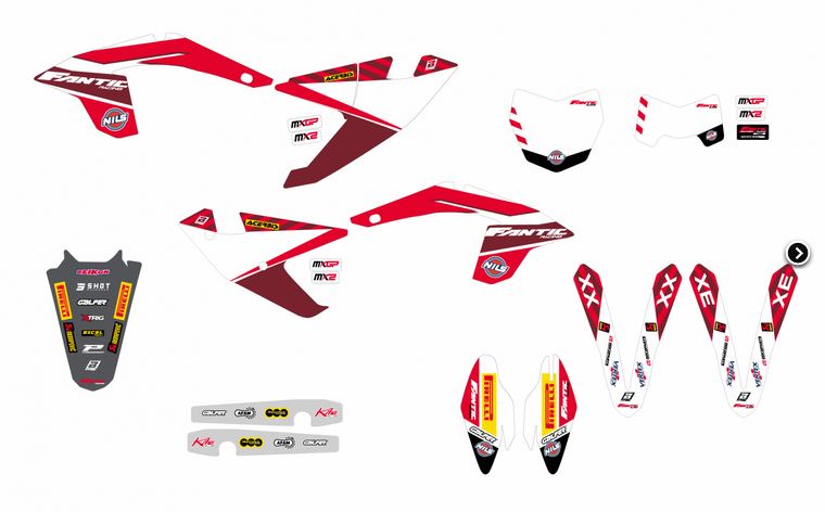 BLACKBIRD Replika-Kit: Factory MXGP für FANTIC XX/XE 125/250 2021-2024