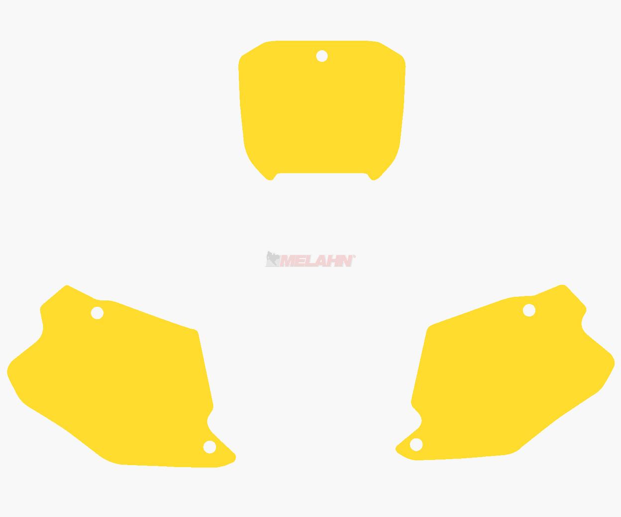 FACTORY EFFEX Startnummernuntergrund CR 125/250 00-01, gelb