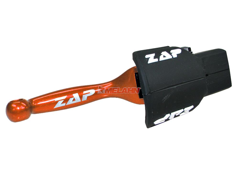 ZAP Flex-Handbremshebel für KTM SX/EXC 14- / HUSQVARNA FC/FE/TC/TE 14-18, orange