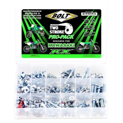 BOLT Schraubenset Pro Pack für KX 125/250 1988-2005 / 500 1987-2004