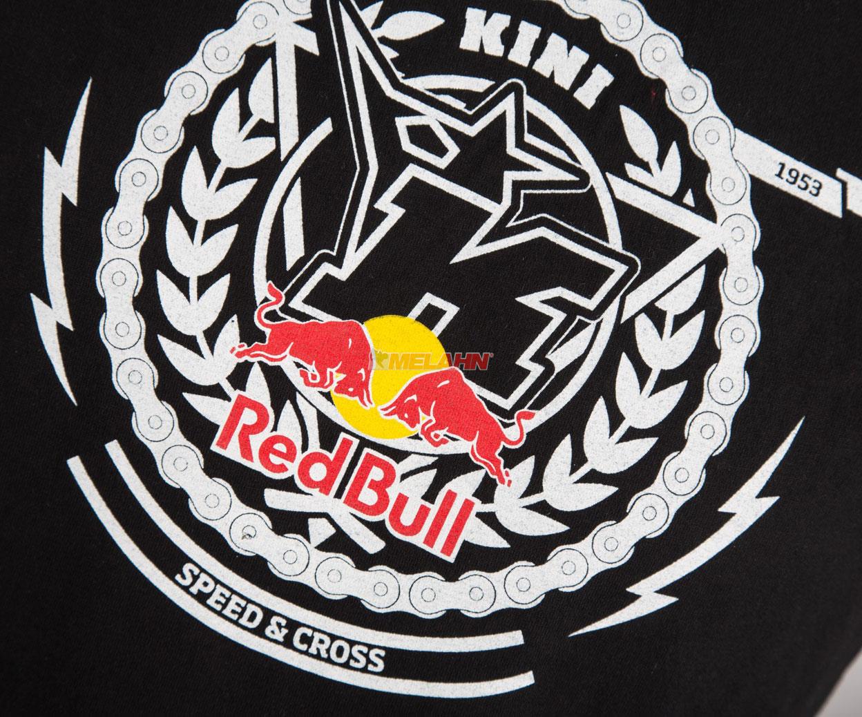 KINI-Red Bull T-Shirt: Crest, schwarz