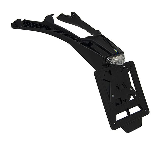 R-TECH Kennzeichenhalter Integra mit Rücklicht für Husqvarna FE/TE 2017-2019, schwarz