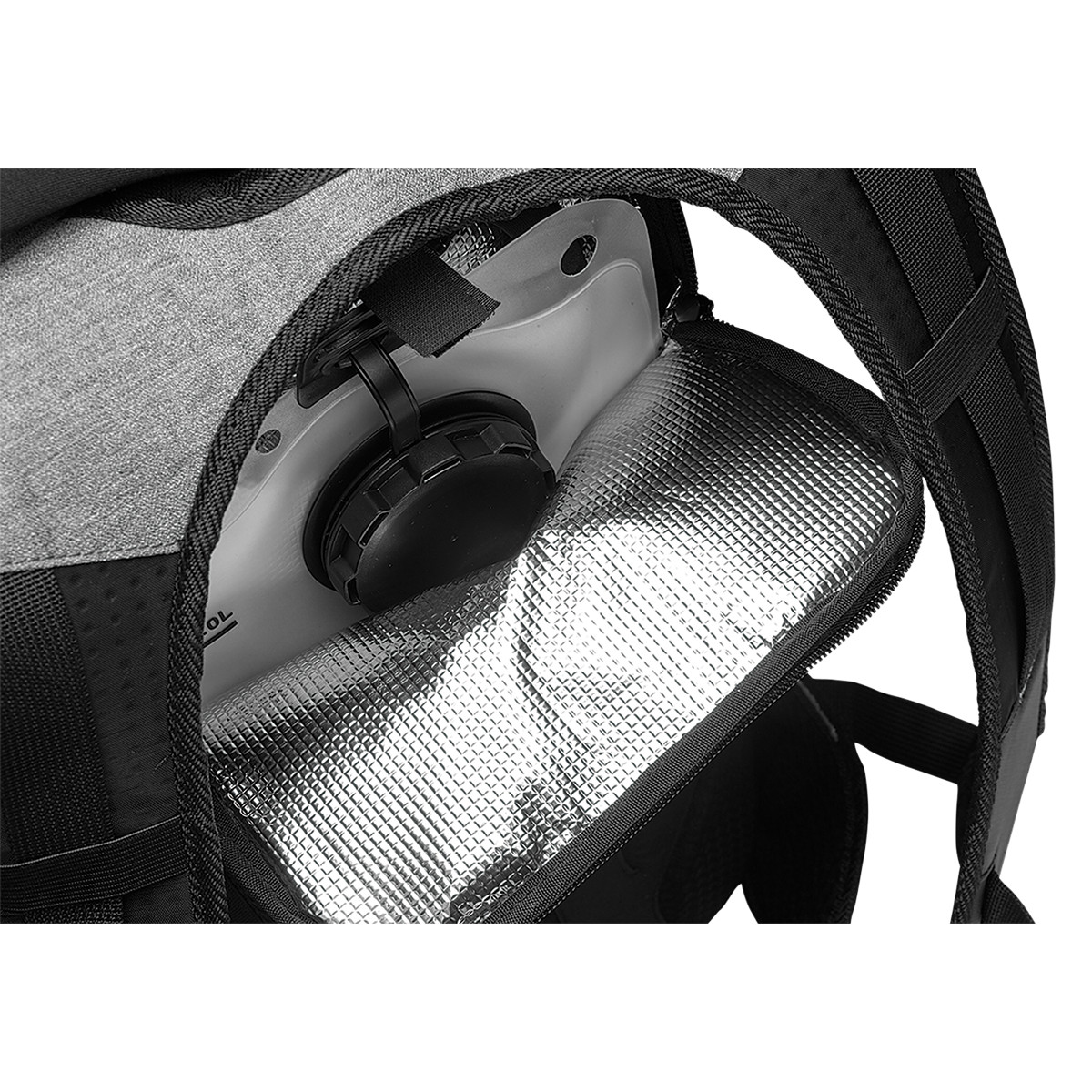 THOR Trinkrucksack: Hydrant 2 Liter, schwarz/grau