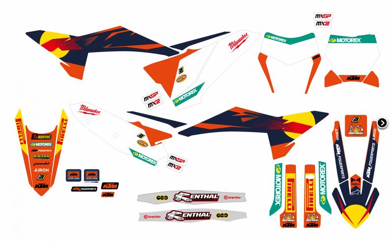 BLACKBIRD Dekor-Kit: MXGP für KTM SX 2025- / EXC 2026-