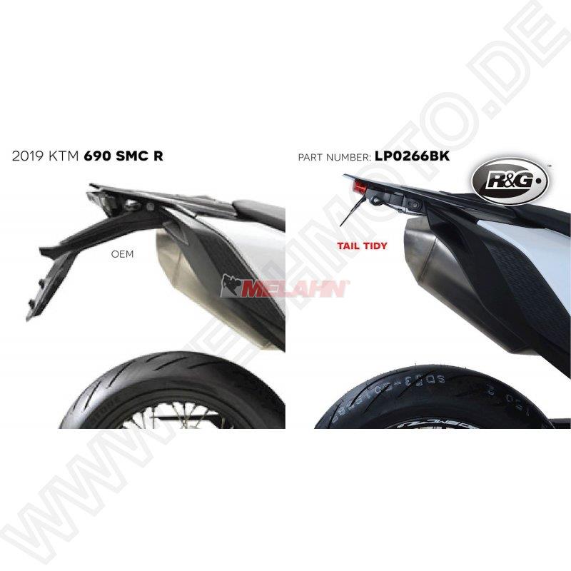 R&G Kennzeichenhalter für KTM 690 SMC-R 2019-, klares Rücklichtglas