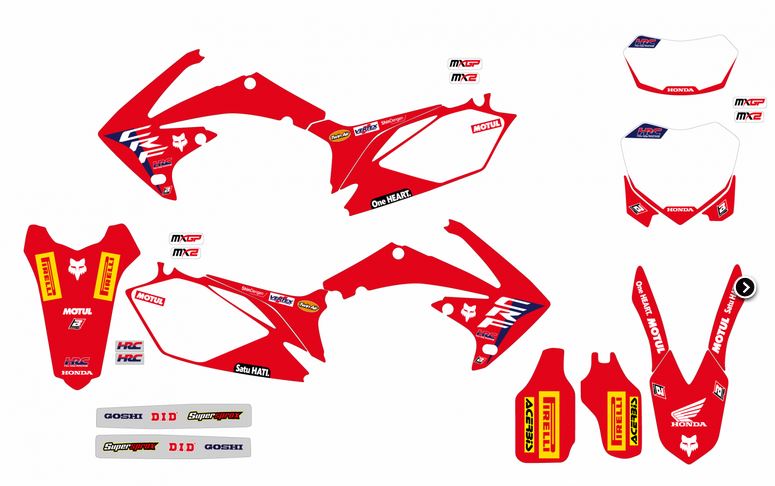 BLACKBIRD Replica-Kit: Honda HRC für CRF 250 R 2010-2013 / 450 R 2009-2012