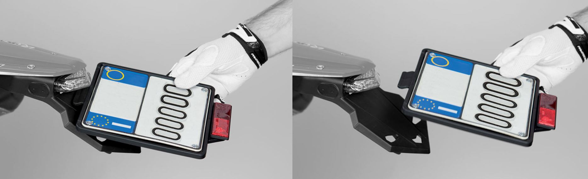 R-TECH Kennzeichenhalter Integra mit Rücklicht für Husqvarna FE/TE 2024-, schwarz