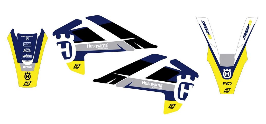 BLACKBIRD Dekor-Kit Dream 5 für Husqvarna TC 85 2018-2024