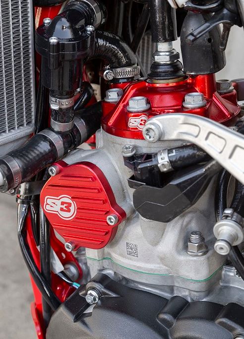 S3 High Volume Deckel für die Auslasssteuerung (Paar) für KTM 2-Takt 250/300, anthrazit