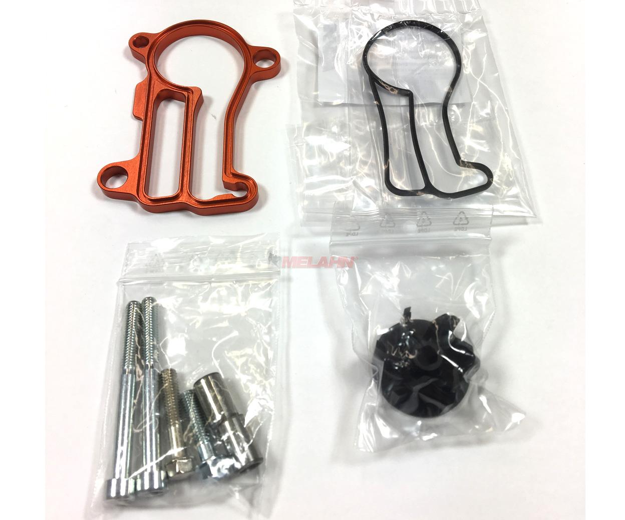 MINO Wasserpumpenkit für KTM 250/300 EXC 2017-2019 / 250 SX 2017-2018 , orange