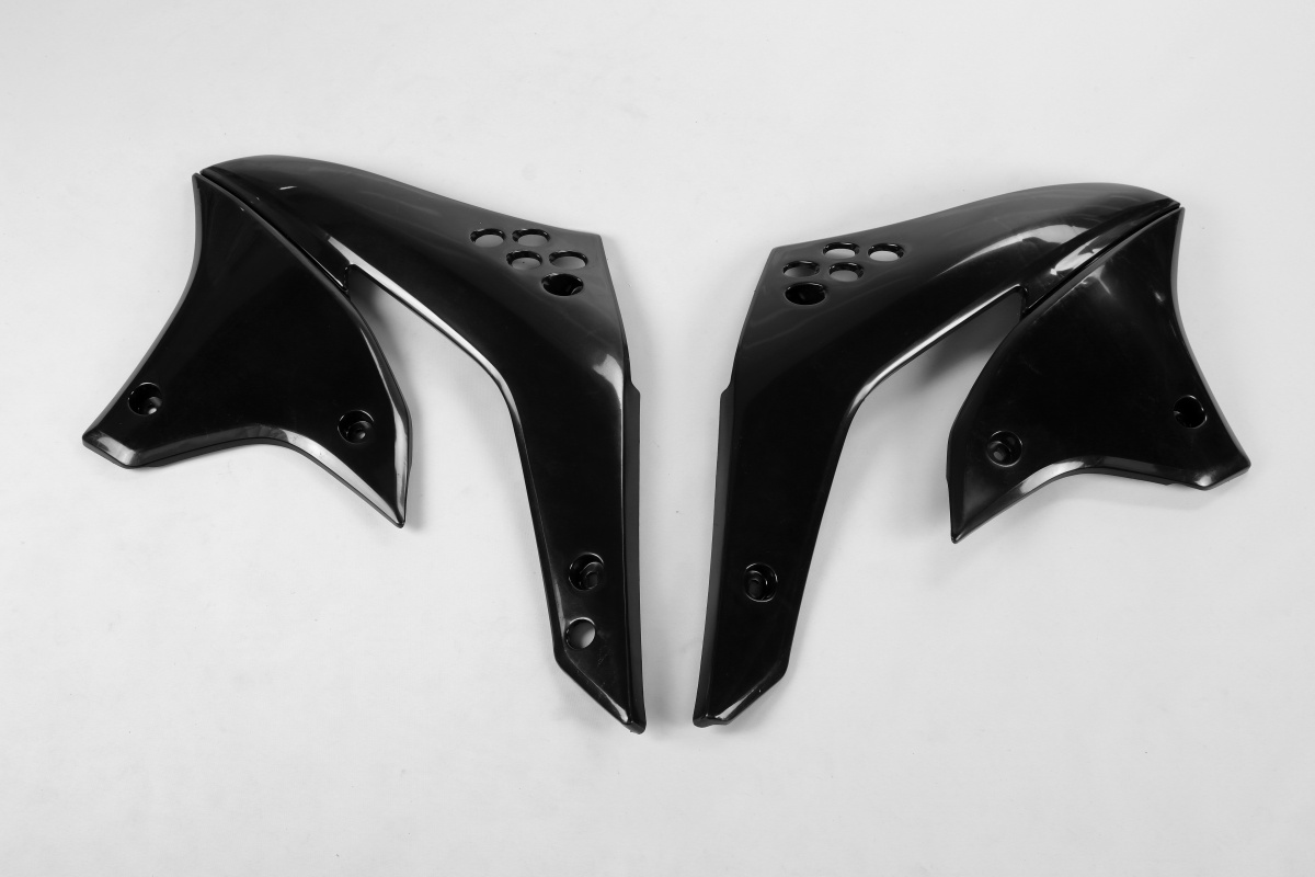UFO Spoiler (Paar) Kühlerverkleidung für KAWASAKI KXF 450 2006-2008, schwarz