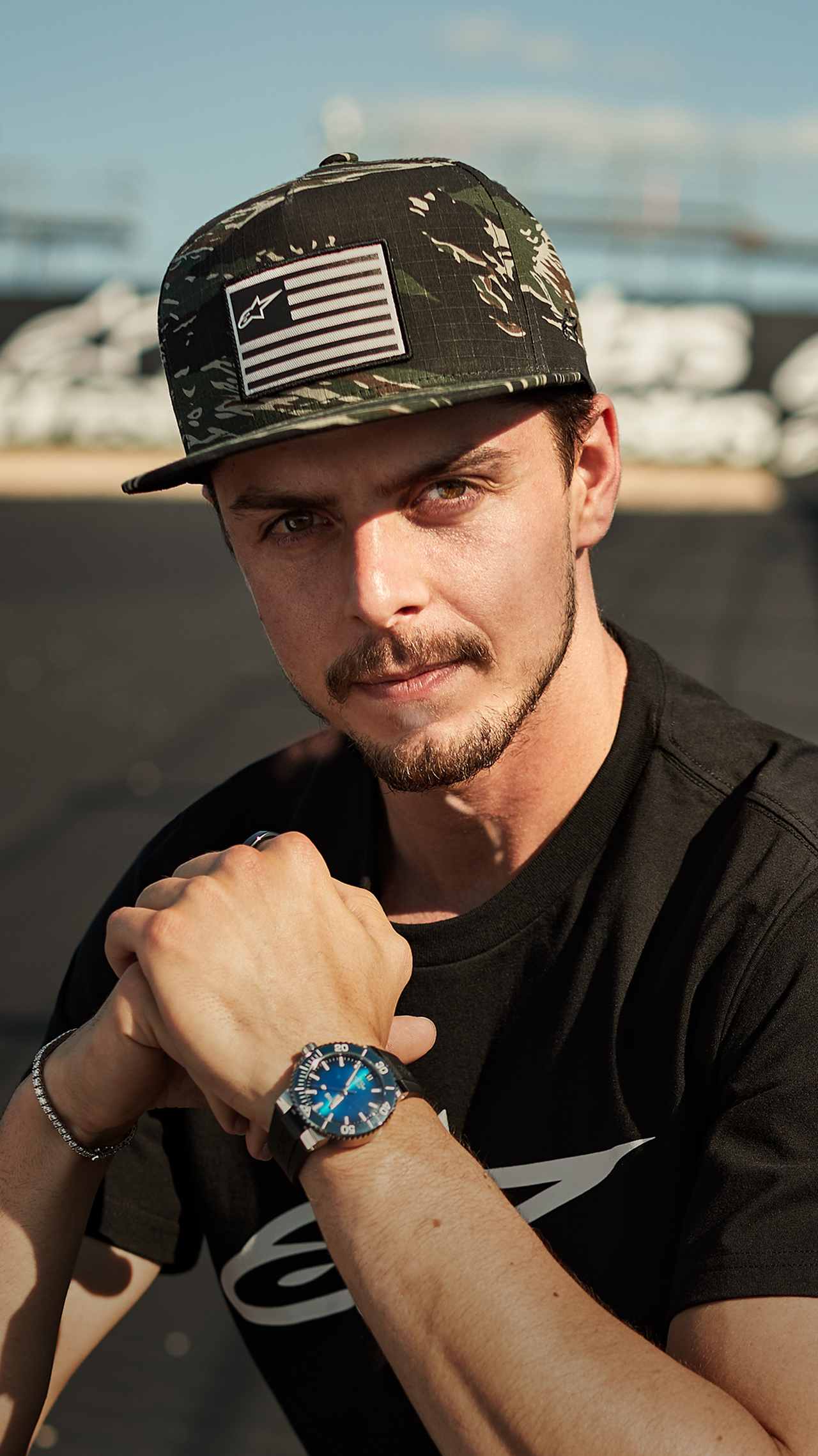 ALPINESTARS Snapback Cap: Extol, grün-camo
