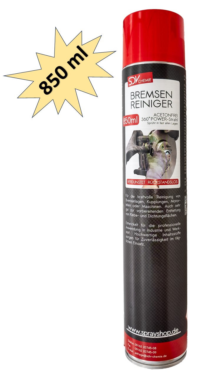 SDV Chemie Bremsenreiniger und Entfetter, 850ml
