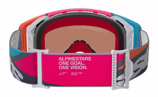 ALPINESTARS Brille: Supertech Stream ABS, grau silber-verspiegelt