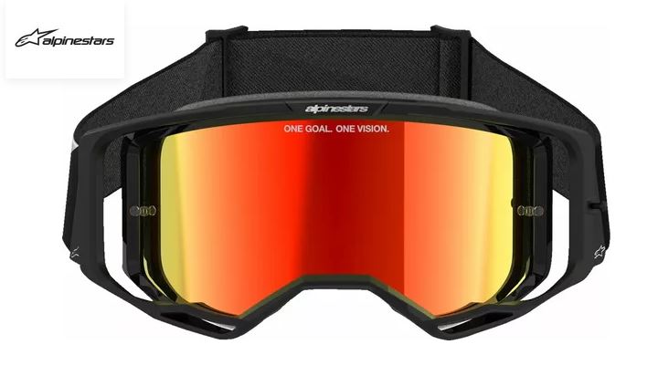 ALPINESTARS Brille: Vision 8 Corp, schwarz/weiß rot-verspiegelt