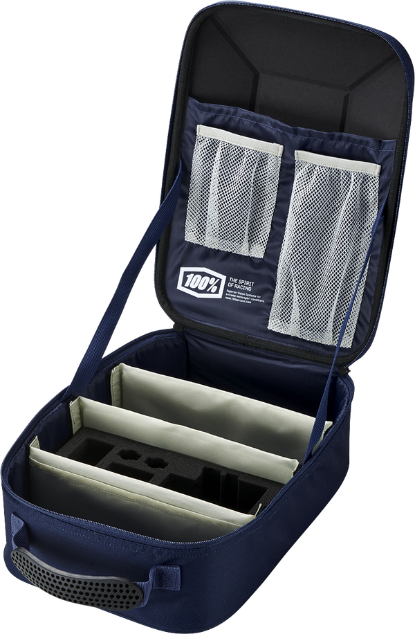 100% Brillentasche Louis, navy/grau