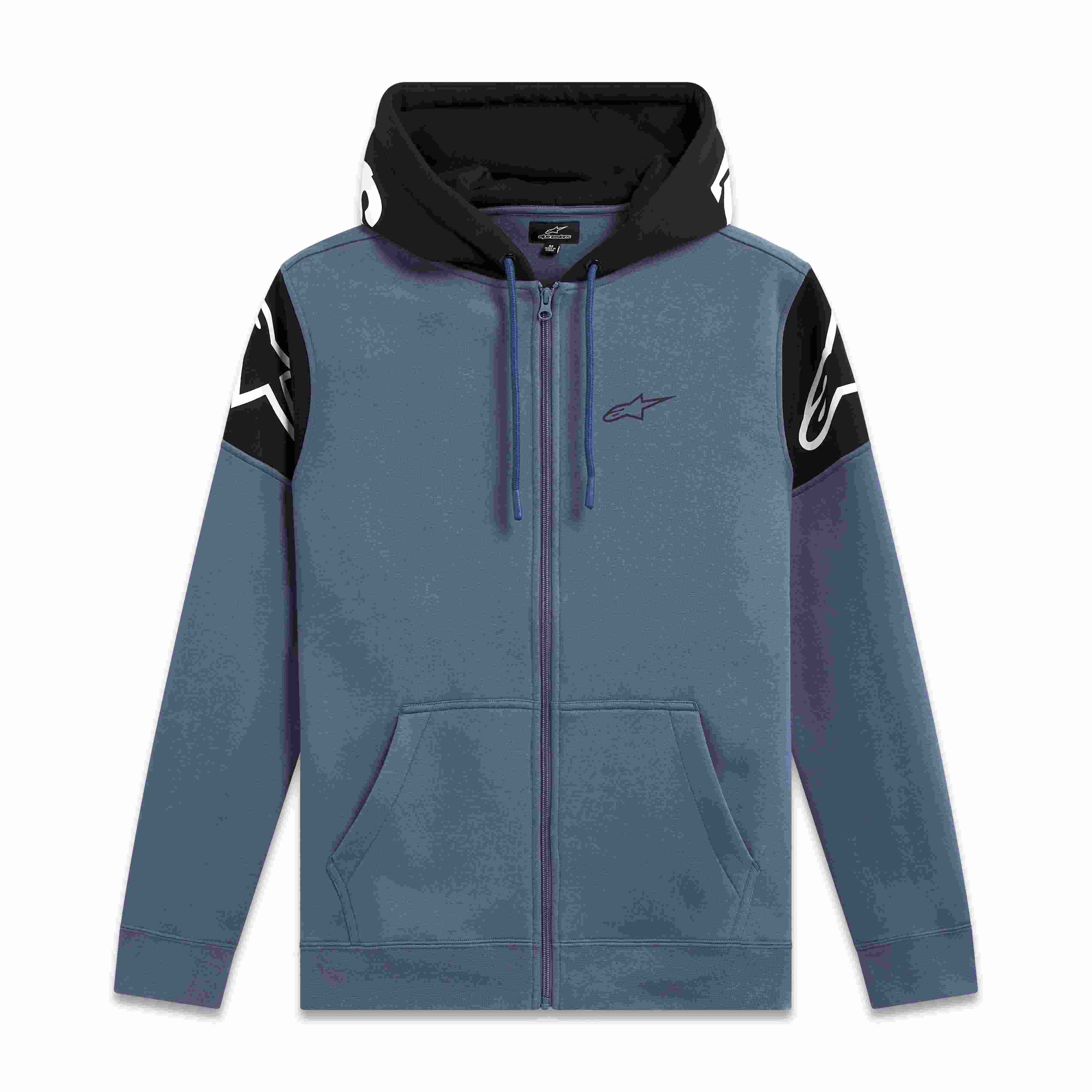 ALPINESTARS Zip-Hoody: Velocity, hellblau/schwarz