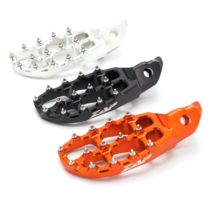 ZAP E-Peg Aluminium-Fußrasten (Paar) für KTM SX 23- / EXC 24- / GasGas EC/MC 24- / HVA FC/TC 23-, sc