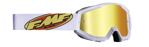 FMF/100% Brille: Core/Strata, weiß, rot-verspiegeltes Glas