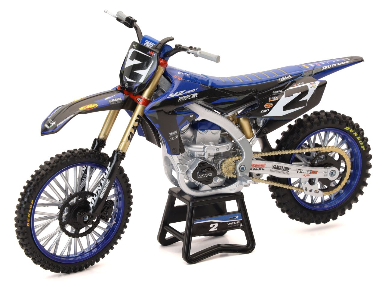 NEW RAY Mini Modell YZF 450 2024 Star Racing Cooper Webb #2, 1:12