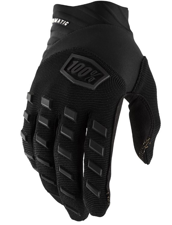 100% Handschuh: Airmatic , schwarz/grau