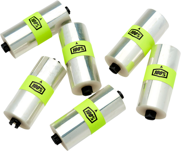 100%/FMF Ersatzfilme (45mm) für Roll-Off-System Forecast, 6 Stück