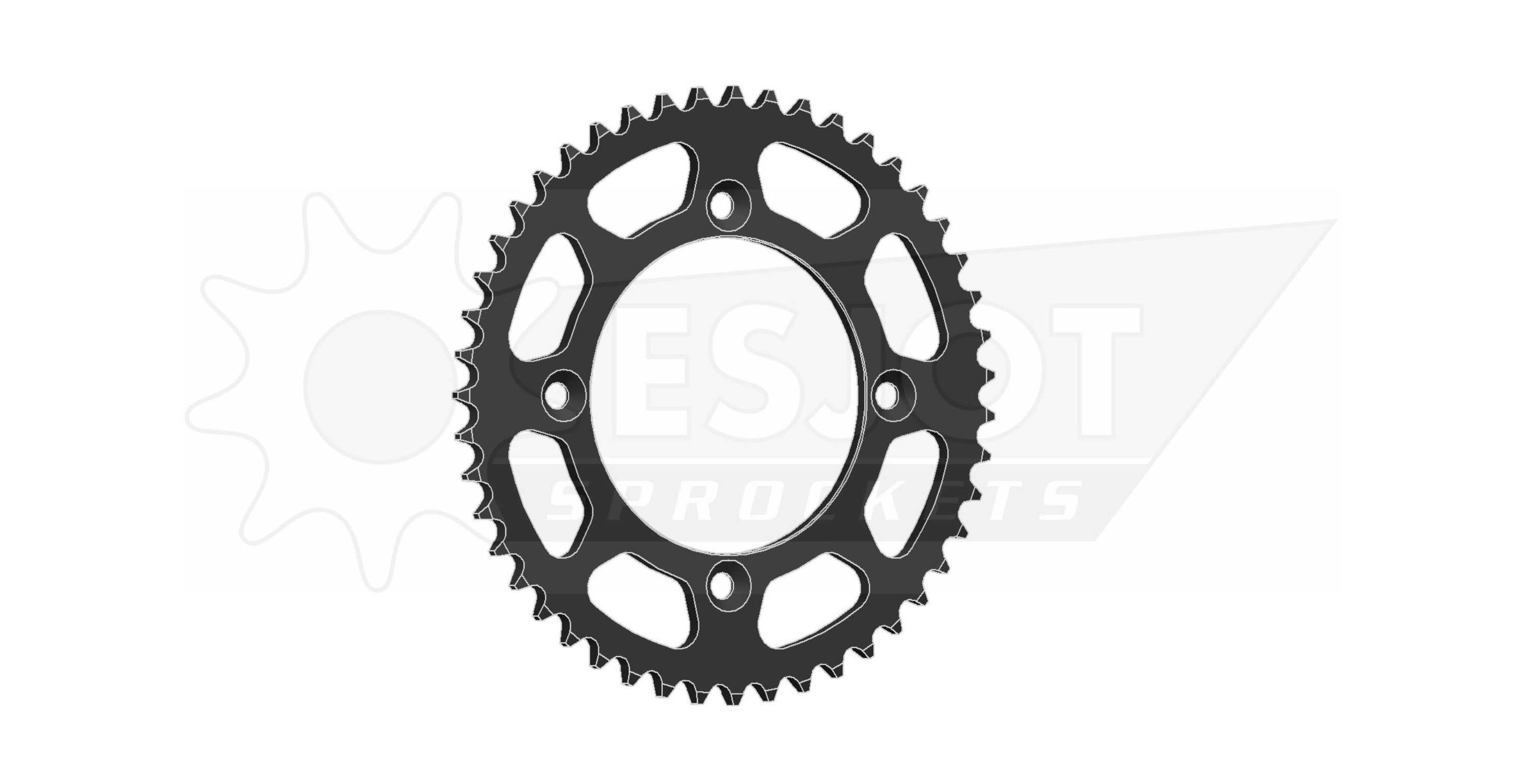 ESJOT Aluminium-Kettenrad für YAMAHA YZ 65 2019-, schwarz