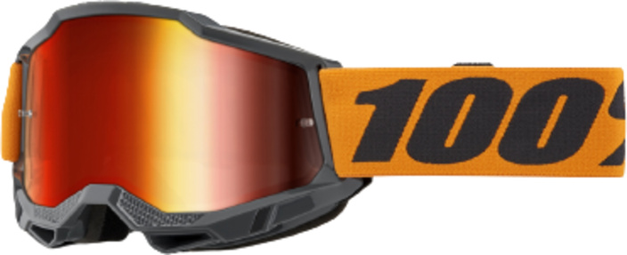 100% Brille: Accuri 2 Orange, grau/orange, rot-verspiegelt