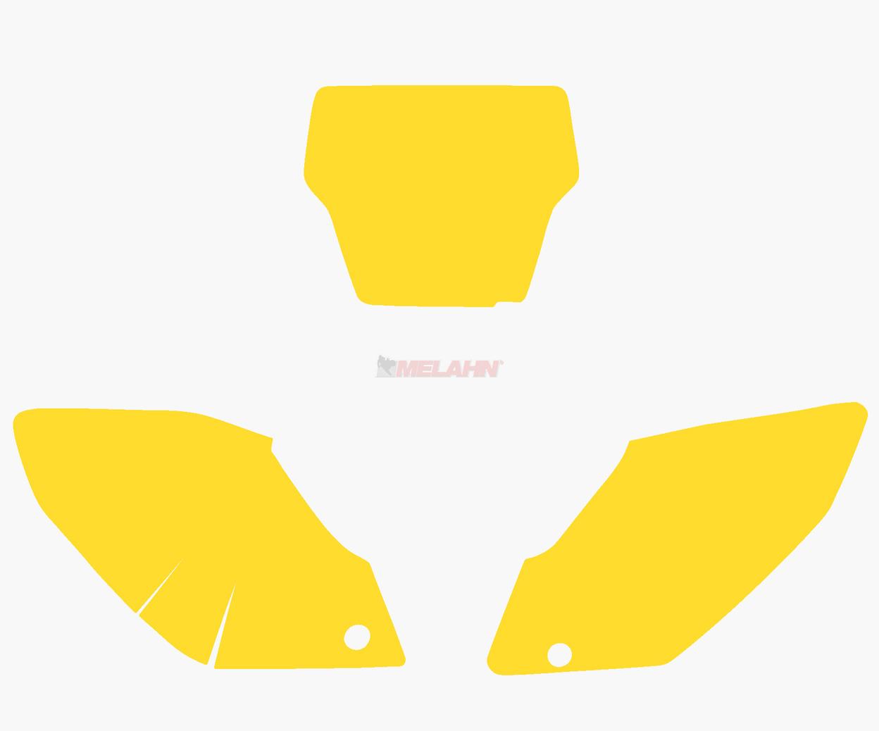 FACTORY EFFEX Startnummernuntergrund CRF 250 04-05, gelb