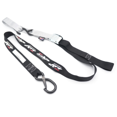 ZAP Spanngurte (Paar) mit Schlaufe, 40mm, schwarz/grau