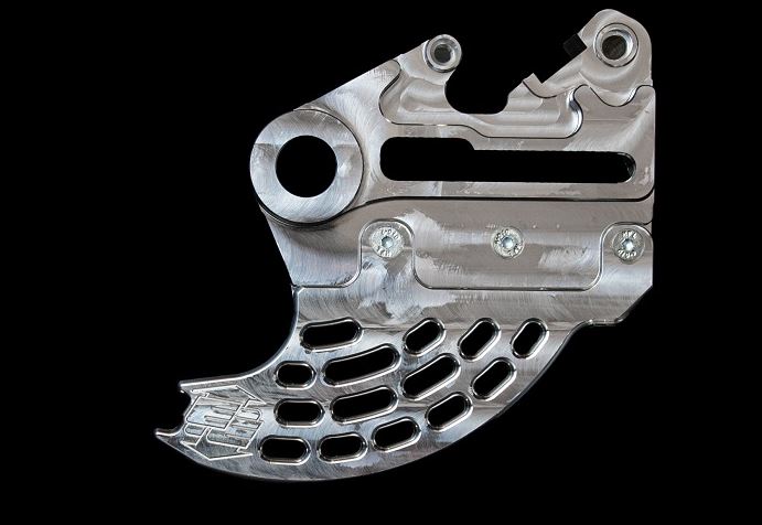 ENDURO ENGINEERING Aluminium-Bremsscheibenschutz hinten für KTM EXC 24-, silber