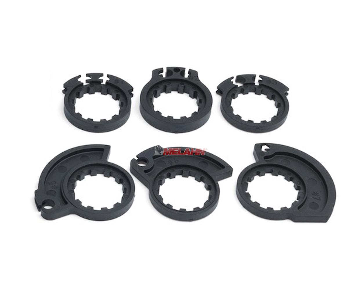 PRO TAPER Griff (Paar): Clamp On Half Waffle, blau/schwarz