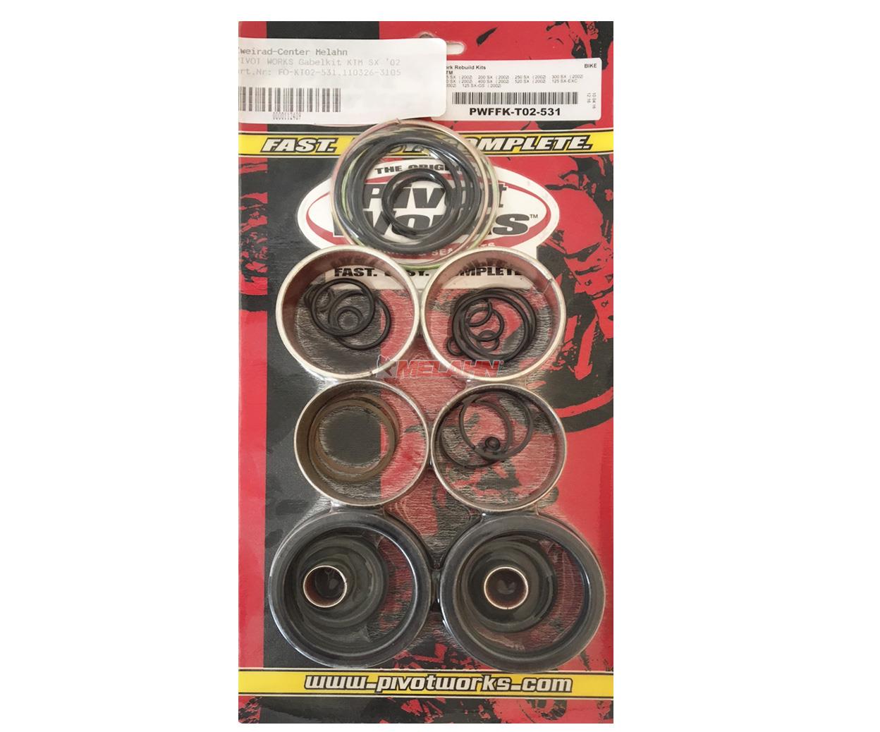 PIVOT WORKS Gabelkit für KTM SX '02
