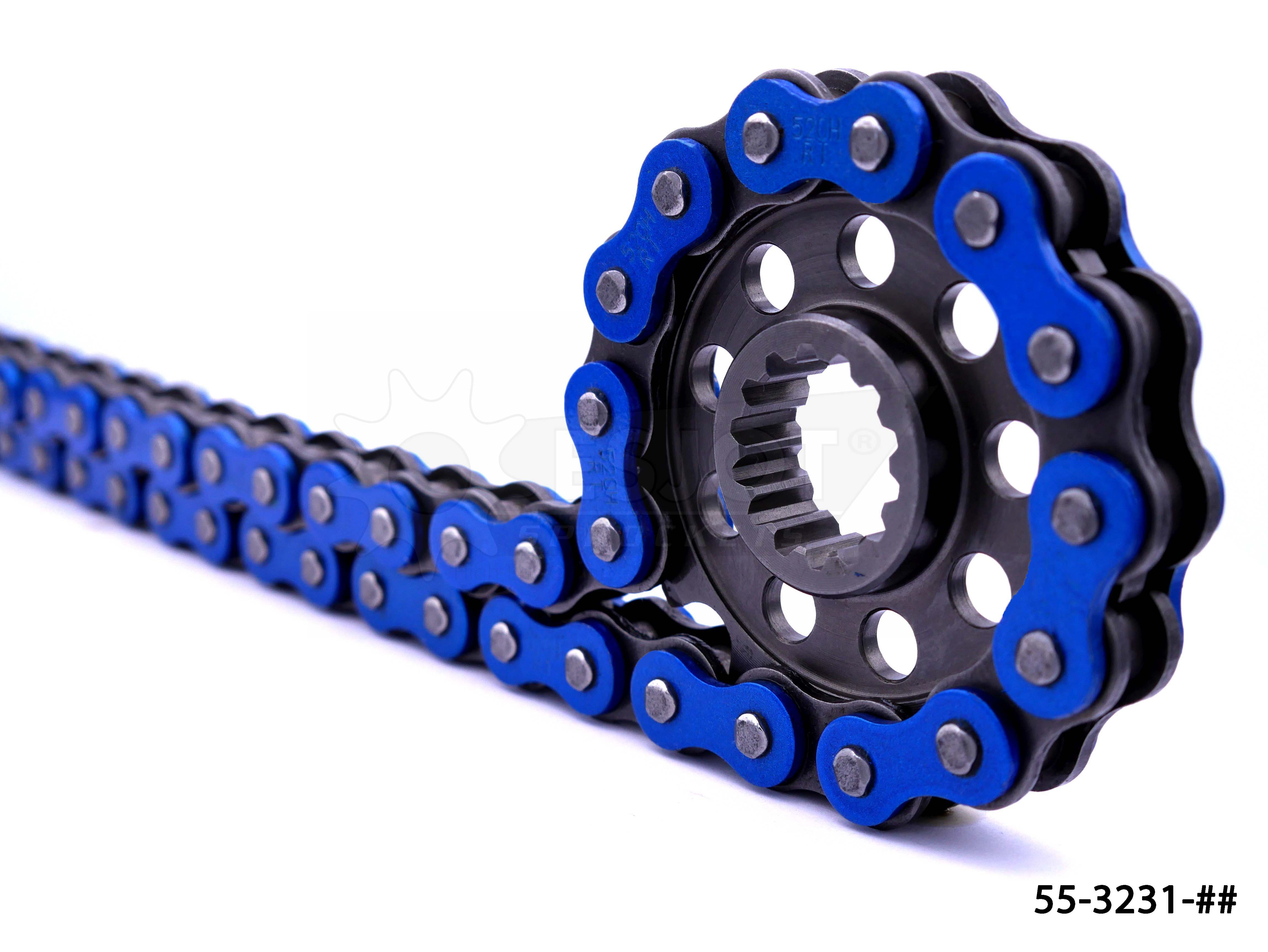 ESJOT Kette 520 HRT Professional farbig,  118 Glieder, blau