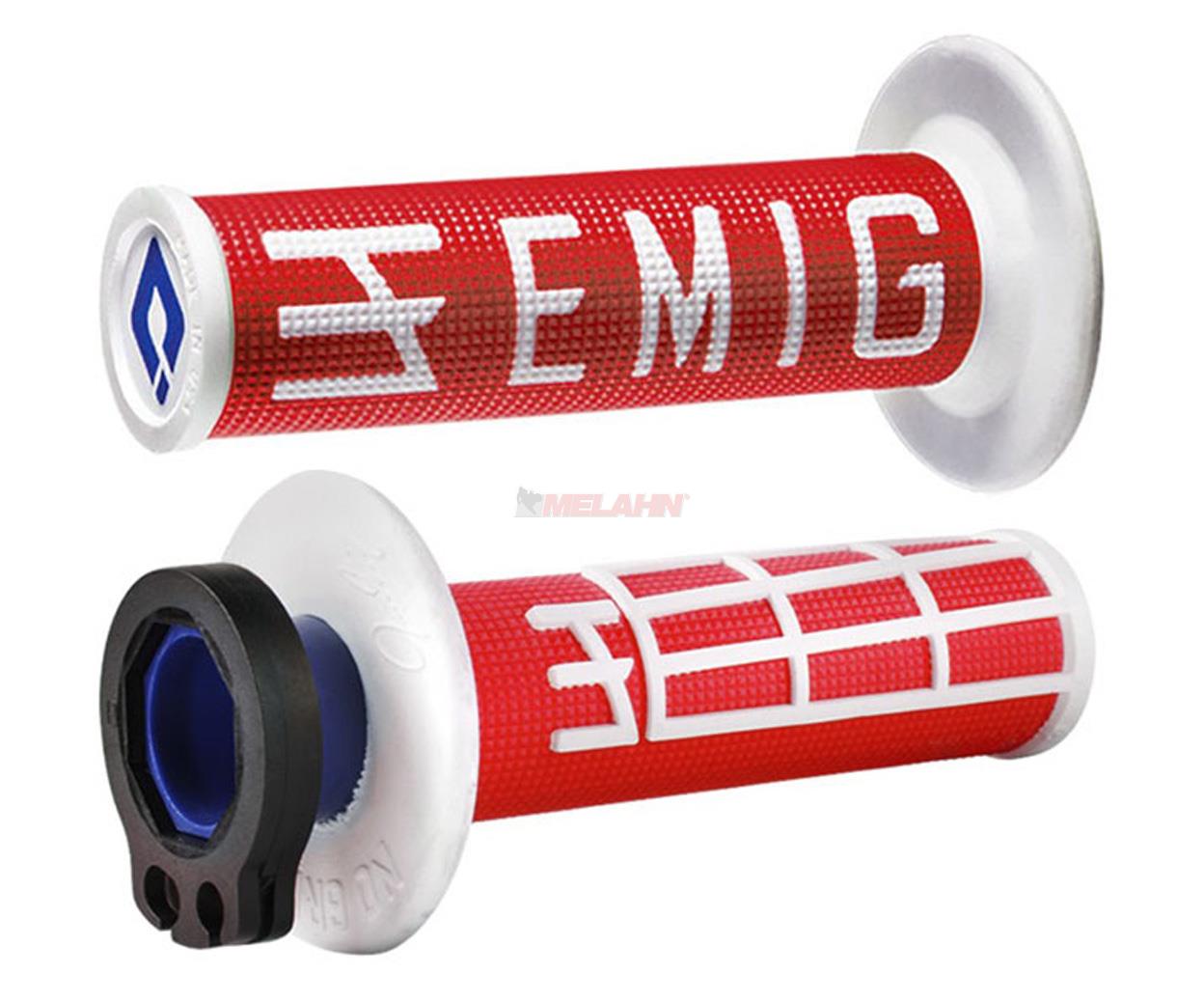 ODI Griff (Paar): Micro-X Lock-On Half Waffle V2, rot