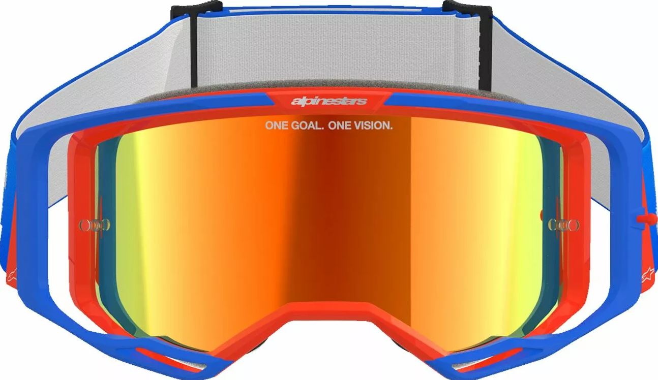 ALPINESTARS Brille: Vision 8 Wordmark, blau/orange rot-verspiegelt