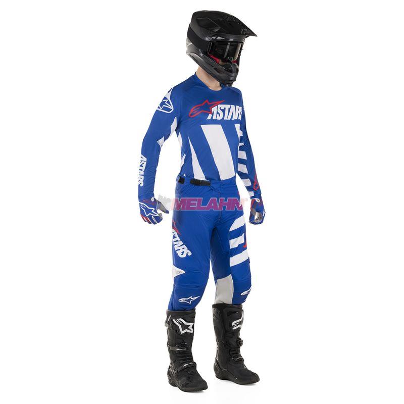 ALPINESTARS Hose: Racer Braap, blau/weiß/rot