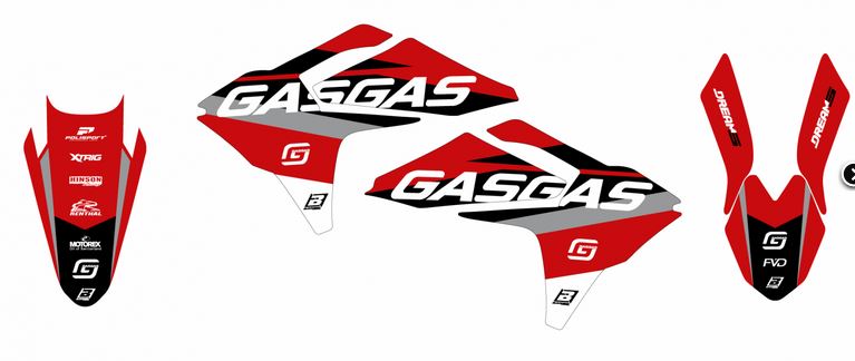 BLACKBIRD Dekor-Kit Dream 5 für GasGas EC/MC 125-450 2024-
