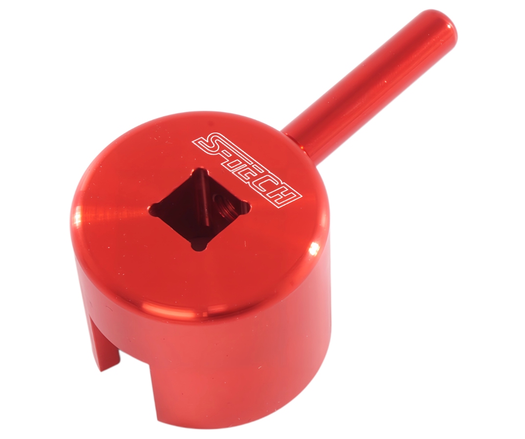 S-TECH Werkzeug für Kühlerdeckel für KTM SX 23- / EXC 24- / 50/65 SX 24- / 85 SX 25-, rot