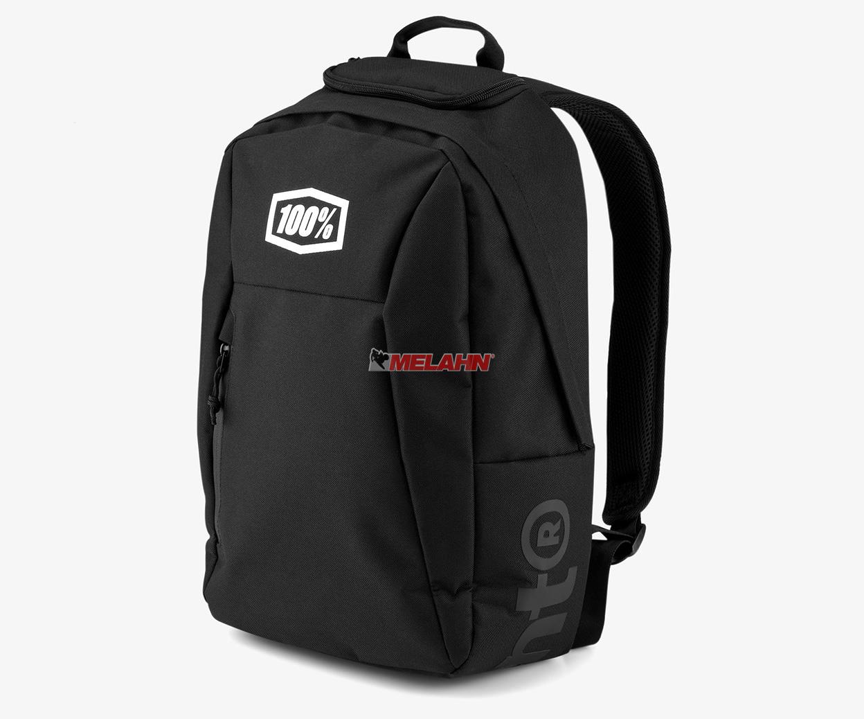 100% Rucksack: Skycap, schwarz