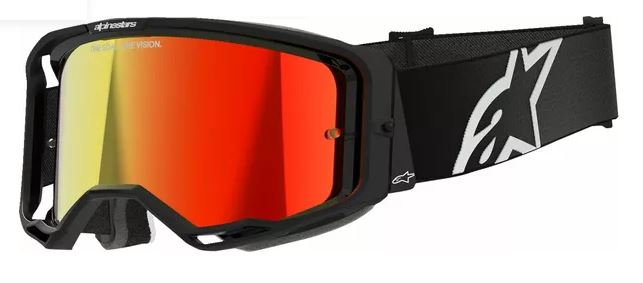 ALPINESTARS Brille: Vision 8 Corp, schwarz/weiß rot-verspiegelt