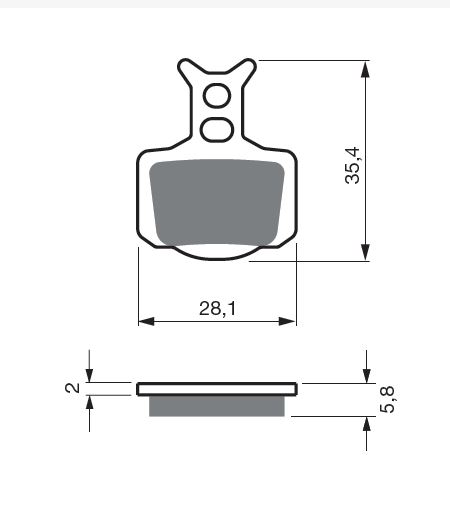 GOLDFREN Sinter-Bremsbeläge 439 K5 vorne und hinten für KTM 50 SX 2024-