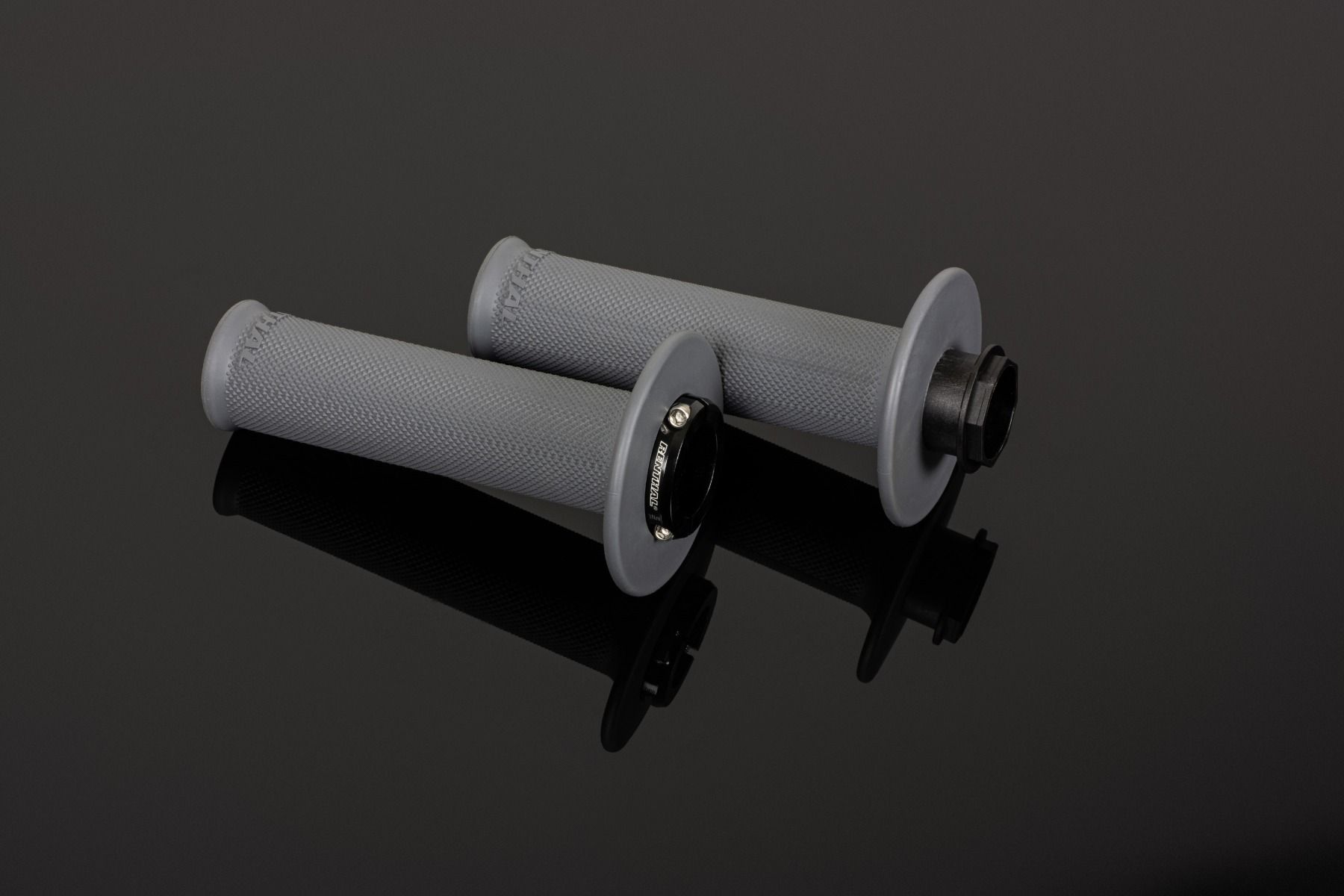 RENTHAL Griff Lock-On (Paar): Full Diamond mittel, grau